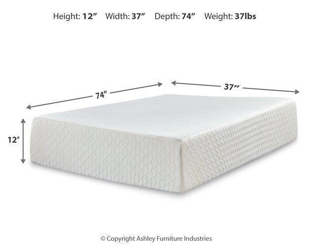 Chime 12 Inch Memory Foam Mattress in a Box - Furniture Now (CA)