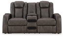 Fyne-Dyme Power Reclining Loveseat with Console - Furniture Now (CA)
