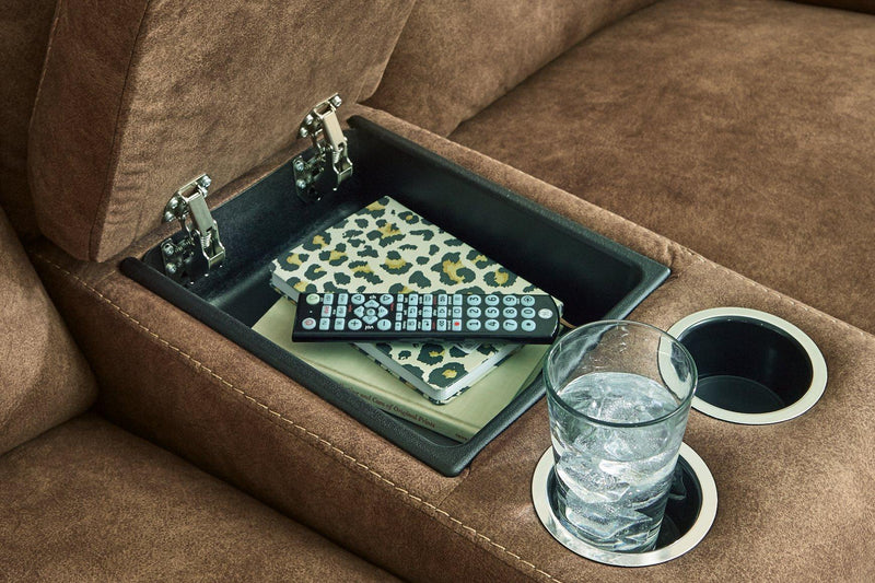 Edenwold Reclining Loveseat with Console - Furniture Now (CA)