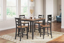 Gesthaven Counter Height Dining Table and 4 Barstools (Set of 5) - Furniture Now (CA)