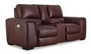 Alessandro Power Reclining Loveseat with Console - Furniture Now (CA)