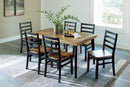 Blondon Dining Table and 6 Chairs (Set of 7) - Furniture Now (CA)