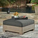 Citrine Park Outdoor Ottoman with Cushion - Furniture Now (CA)