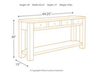 Gavelston Sofa/Console Table - Furniture Now (CA)