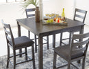 Bridson Counter Height Dining Table and Bar Stools (Set of 5) - Furniture Now (CA)