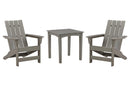 Visola Outdoor Adirondack Chair Set with End Table - Furniture Now (CA)