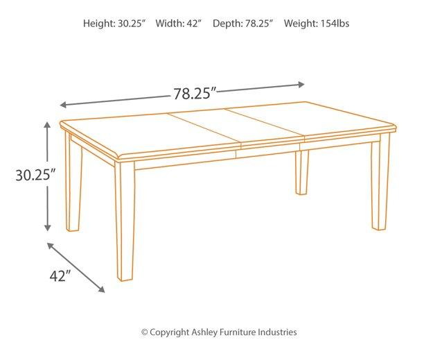 Haddigan Dining Extension Table - Furniture Now (CA)