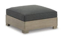 Citrine Park Outdoor Ottoman with Cushion - Furniture Now (CA)