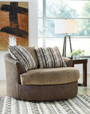 Alesbury Oversized Swivel Accent Chair - Furniture Now (CA)