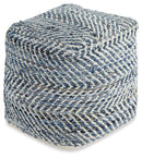 Chevron Pouf - Furniture Now (CA)