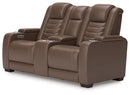 High Impact Power Reclining Loveseat with Console - Furniture Now (CA)
