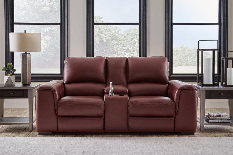 Alessandro Power Reclining Loveseat with Console - Furniture Now (CA)