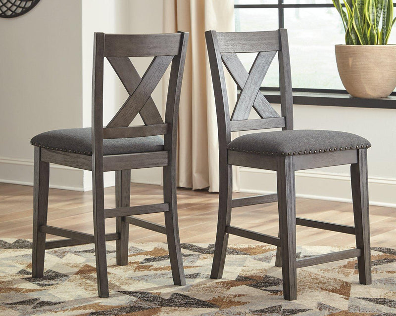 Caitbrook Counter Height Upholstered Bar Stool - Furniture Now (CA)