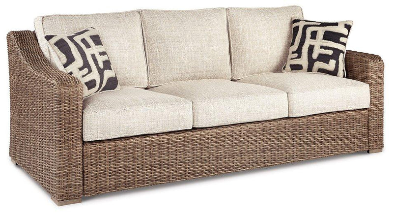 Beachcroft Outdoor Sofa, Lounge Chairs and Fire Pit - Furniture Now (CA)