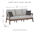 Emmeline Outdoor Sofa with Cushion - Furniture Now (CA)