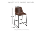 Centiar Counter Height Bar Stool - Furniture Now (CA)