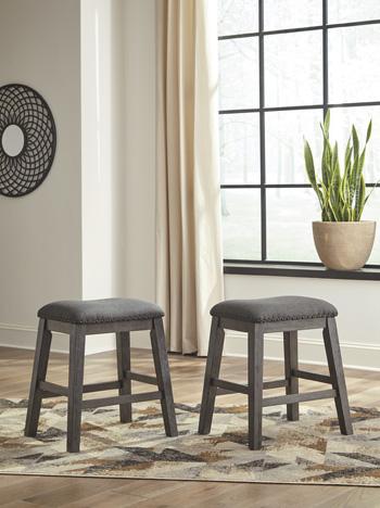 Caitbrook Counter Height Upholstered Bar Stool - Furniture Now (CA)