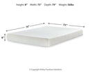 Chime 8 Inch Memory Foam Mattress in a Box - Furniture Now (CA)
