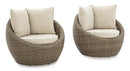 Danson Swivel Lounge with Cushion (Set of 2) - Furniture Now (CA)