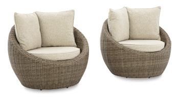 Danson Swivel Lounge with Cushion (Set of 2) - Furniture Now (CA)