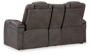 Fyne-Dyme Power Reclining Loveseat with Console - Furniture Now (CA)