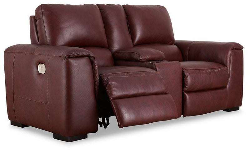 Alessandro Power Reclining Loveseat with Console - Furniture Now (CA)
