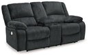 Draycoll Power Reclining Loveseat with Console - Furniture Now (CA)