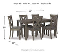 Caitbrook Dining Table and Chairs (Set of 7) - Furniture Now (CA)