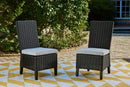Beachcroft Outdoor Side Chair with Cushion (Set of 2) - Furniture Now (CA)