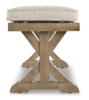 Beachcroft Outdoor Bench with Cushion - Furniture Now (CA)