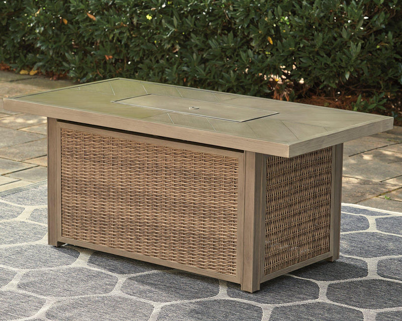 Beachcroft Outdoor Fire Pit Table - Furniture Now (CA)