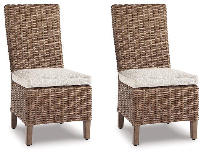 Beachcroft Outdoor Side Chair with Cushion (Set of 2) - Furniture Now (CA)