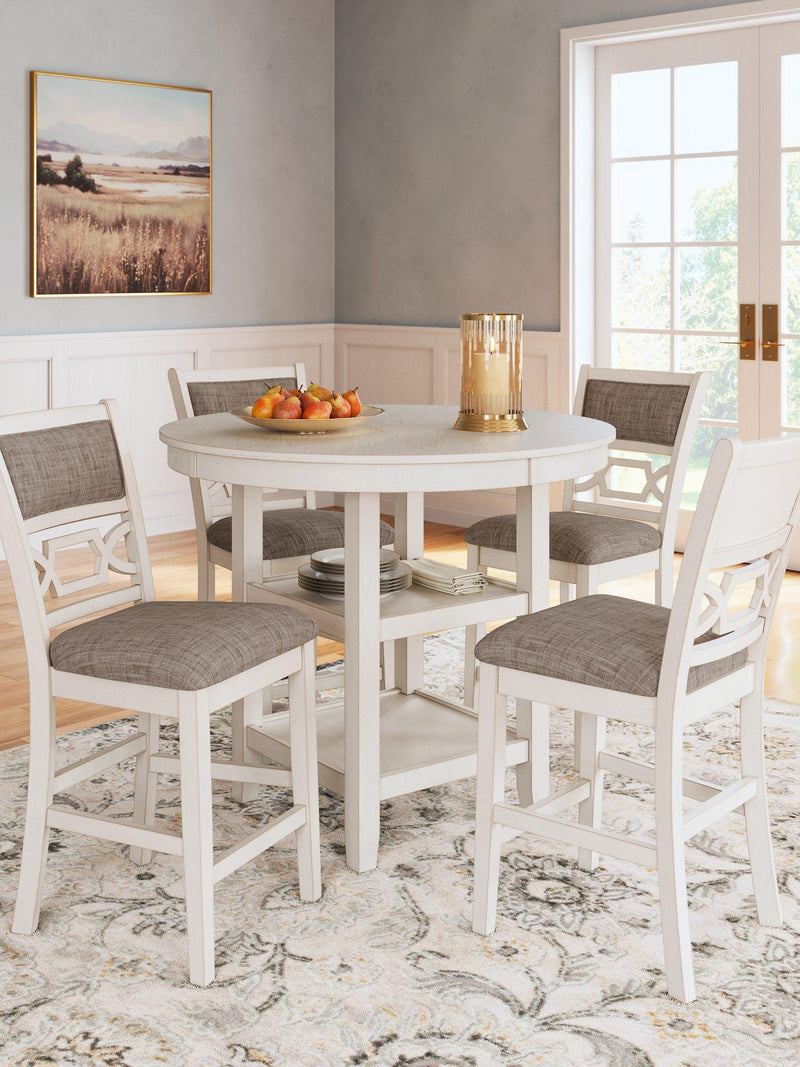 Erinberg Counter Height Dining Table and 4 Barstools (Set of 5) - Furniture Now (CA)