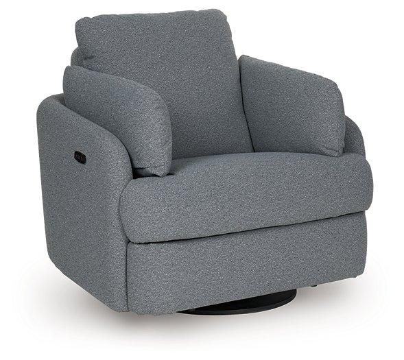 Alainmont Next-Gen Nuvella Swivel Power Recliner - Furniture Now (CA)