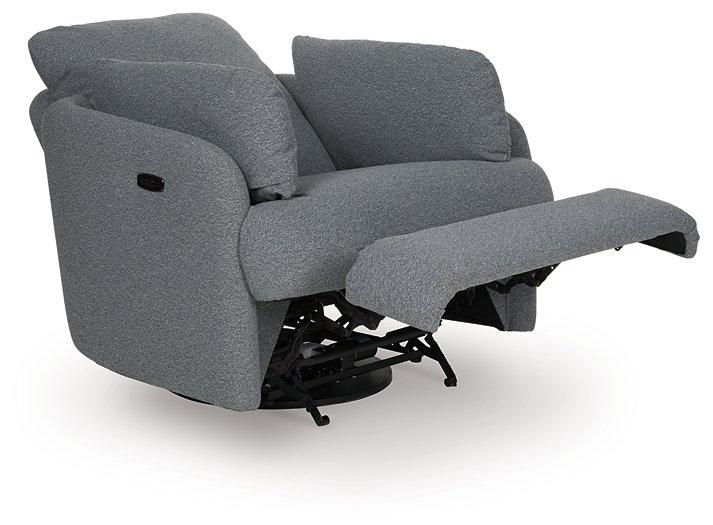 Alainmont Next-Gen Nuvella Swivel Power Recliner - Furniture Now (CA)