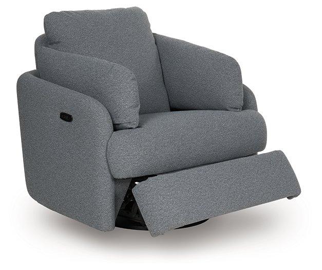 Alainmont Next-Gen Nuvella Swivel Power Recliner - Furniture Now (CA)
