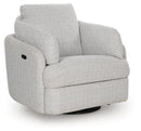 Alainmont Next-Gen Nuvella Swivel Power Recliner - Furniture Now (CA)
