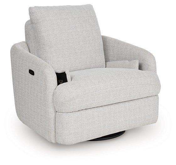 Alainmont Next-Gen Nuvella Swivel Power Recliner - Furniture Now (CA)