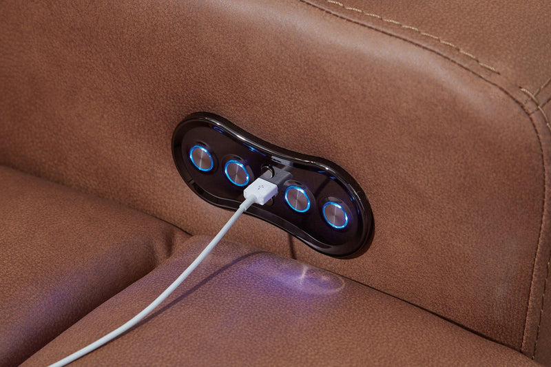 Clean-Slate Power Reclining Loveseat with Console - Furniture Now (CA)