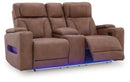 Clean-Slate Power Reclining Loveseat with Console - Furniture Now (CA)