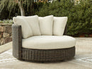 Kimora Outdoor Swivel Lounge Chair with Cushion - Furniture Now (CA)