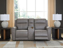 5Z-Comfort Power Reclining Loveseat with Console - Furniture Now (CA)