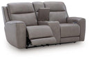 5Z-Comfort Power Reclining Loveseat with Console - Furniture Now (CA)