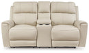 Dahlmoore Power Reclining Loveseat with Console - Furniture Now (CA)