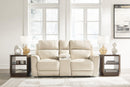 Dahlmoore Power Reclining Loveseat with Console - Furniture Now (CA)