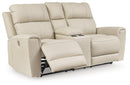 Dahlmoore Power Reclining Loveseat with Console - Furniture Now (CA)