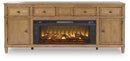 Sharlance 81" TV Stand with Electric Fireplace image
