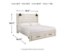Cambeck Bed with 2 Storage Drawers - Furniture Now (CA)
