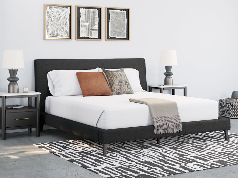 Cadmori Upholstered Bed with Roll Slats - Furniture Now (CA)