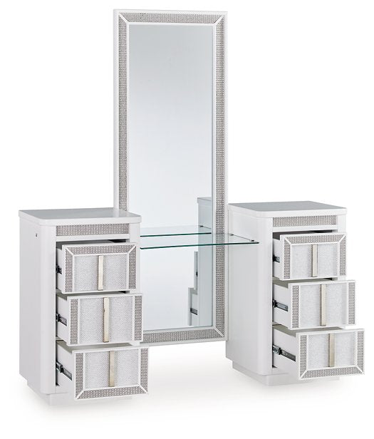 Chalanna Vanity with Mirror - Furniture Now (CA)